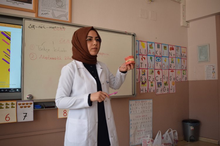 Malatya’da çocuklara diş sağlığı anlatıldı