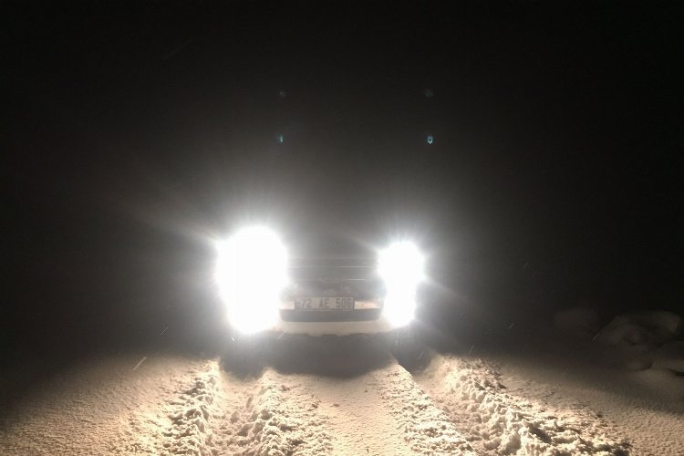 Kardan kapalı olan Sason’da hastaya 7 saatte ulaşıldı