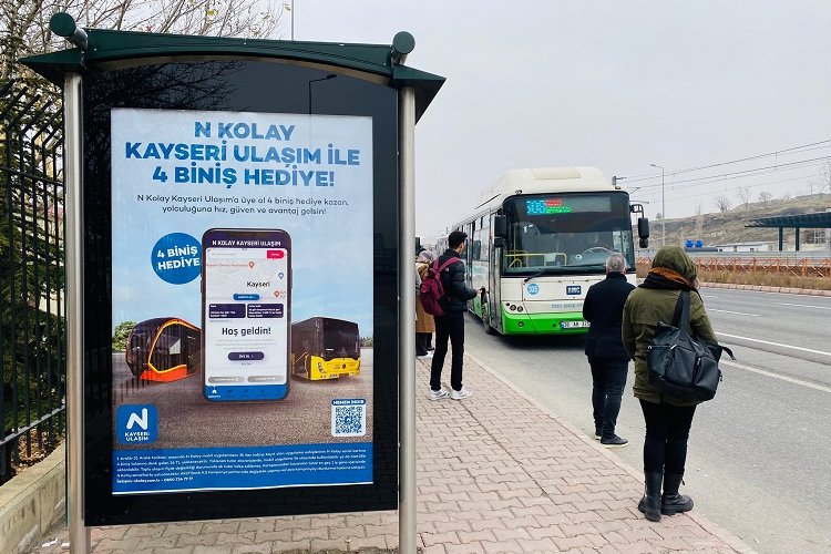 Kayseri’de ulaşıma ‘N Kolay’ biniş şekli