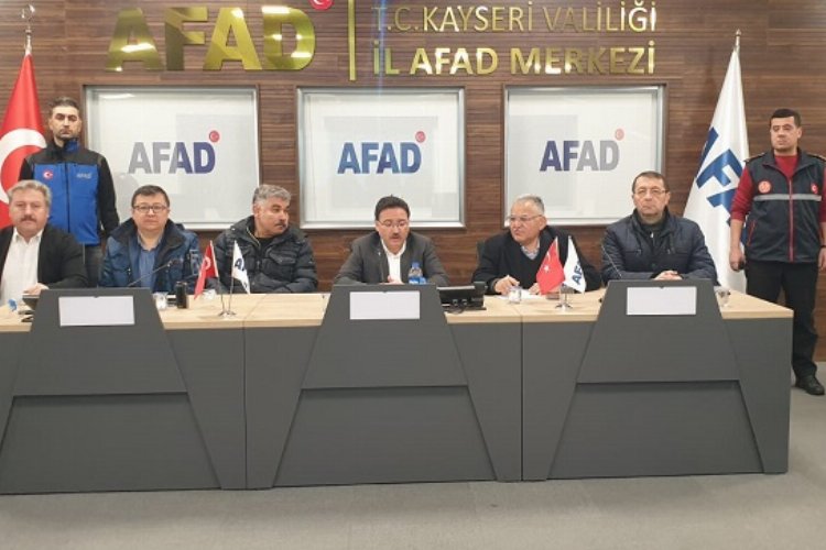 Kayseri’de kriz masası kuruldu