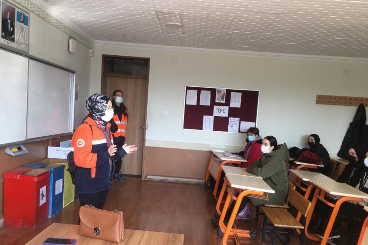 Bursa Gemlik’te okullarda tatbikat