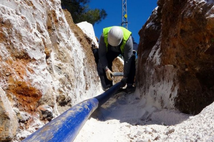 Hatay Yayladağı Şenköy’de yeni şebeke ve depo çalışmaları