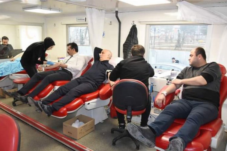 Bursa Yenişehir’de kan bağışına yoğun ilgi